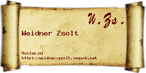 Weidner Zsolt névjegykártya